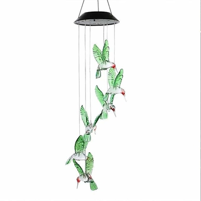 2700K Solar Hummingbird Wind Chime مستشعر الطاقة الشمسية 60 lm / w
