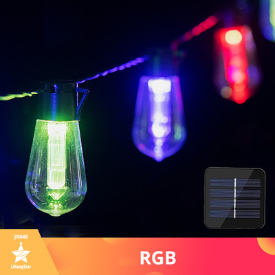 أضواء سلسلة LED في الهواء الطلق مع مصابيح شاتيربروف حديقة معلقة أضواء الفناء الخلفي