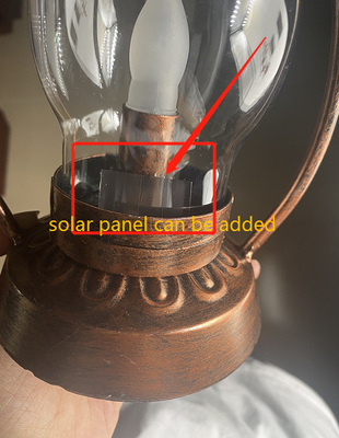 ماء IPX6 الشمسية LED حديقة أضواء التخييم مصباح زيت معلق