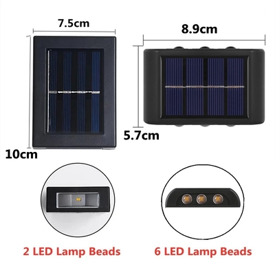WINXU IP65 مقاوم للماء أضواء LED تعمل بالطاقة الشمسية في الهواء الطلق المناظر الطبيعية للشرفة ديكور الجدار الخفيفة