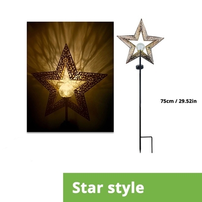 في الهواء الطلق فناء للطاقة الشمسية LED حديقة أضواء الديكور Moon Sun Stars ضوء الليل المقاوم للماء