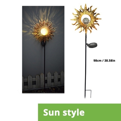 في الهواء الطلق فناء للطاقة الشمسية LED حديقة أضواء الديكور Moon Sun Stars ضوء الليل المقاوم للماء