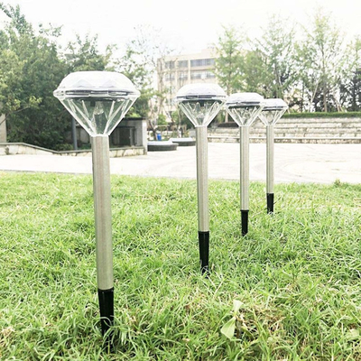 بارك ديكور حديقة أضواء LED للطاقة الشمسية IP65 أضواء مسار الطاقة الشمسية المعدنية 6lm