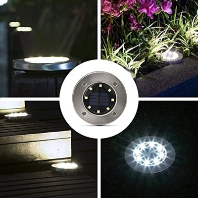 IP67 للطاقة الشمسية LED حديقة الأنوار DC 6V 10 LED للطاقة الشمسية تحت الأرض ضوء