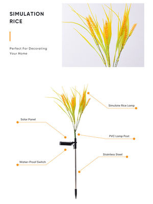 قمح شمسي IP65 مقاوم للماء حديقة ضوء في الهواء الطلق فناء حديقة ممر الديكور