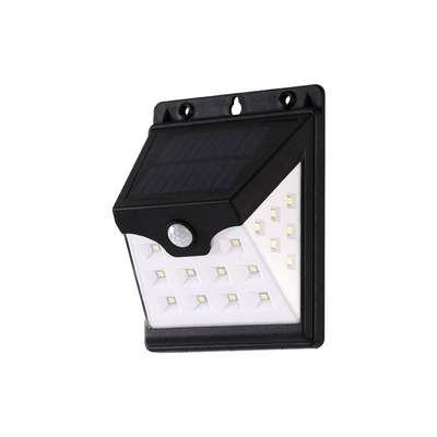 حساس حركة ذكي يعمل بالطاقة الشمسية مصباح حائط LED 22 LED ABS 3.7V