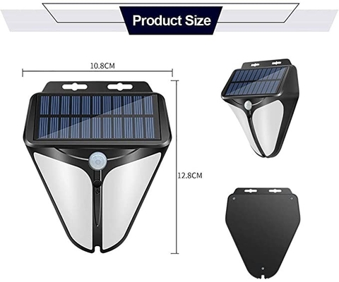 DC6V Yard Garage مصباح حائط LED لاسلكي يعمل بالطاقة الشمسية 6000 كيلو مع 3 أوضاع قابلة للاختيار