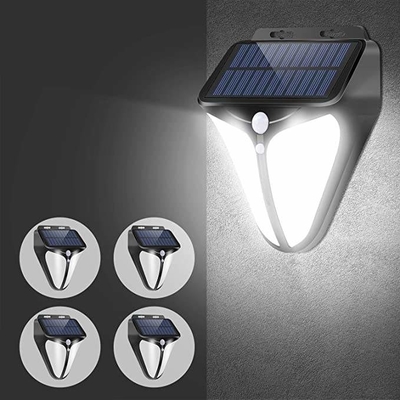 DC6V Yard Garage مصباح حائط LED لاسلكي يعمل بالطاقة الشمسية 6000 كيلو مع 3 أوضاع قابلة للاختيار