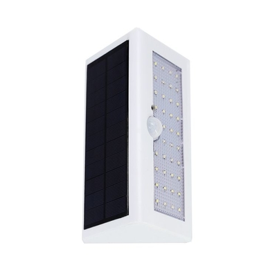 مصباح حائط LED خارجي يعمل بالطاقة الشمسية سهل التركيب أبيض بارد 4 وات