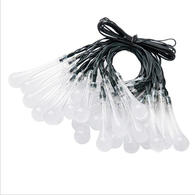 LED الملونة قطرة الماء الشمسية أضواء الجنية في الهواء الطلق مقاوم للماء لحديقة الحديقة 9M * 60LED