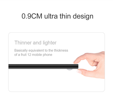 20 سم 30 سم 40 سم 60 سم ضوء LED رفيع للغاية لاسلكي USB قابل لإعادة الشحن