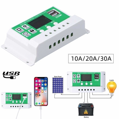 30A PWM الشمسية منظم شحن جهاز التحكم في التفريغ 12V 24V 1920W لبطاريات الليثيوم