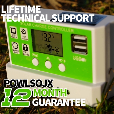 30A PWM الشمسية منظم شحن جهاز التحكم في التفريغ 12V 24V 1920W لبطاريات الليثيوم