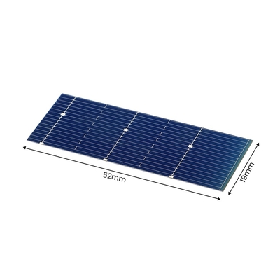 52 * 19mm 0.5V 0.24W لوحة للطاقة الشمسية شاحن نظام أحادي البلورية للألواح الضوئية المحمولة