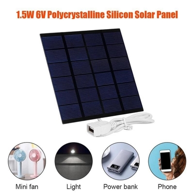 Polysilicon Solar Panel Charger DIY بالطاقة الشمسية لبنك الطاقة للهاتف