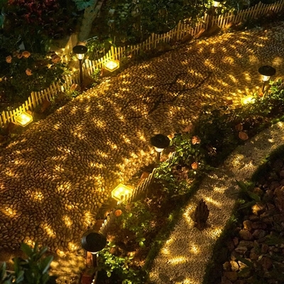 مسار فناء خارجي يعمل بالطاقة الشمسية أضواء حديقة LED ديكور مقاوم للماء