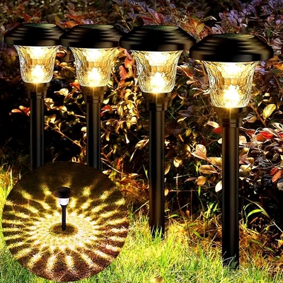 مسار فناء خارجي يعمل بالطاقة الشمسية أضواء حديقة LED ديكور مقاوم للماء
