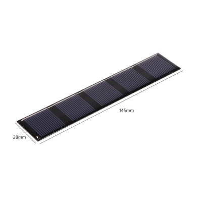 0.5W 2.5V 145 * 28mm في الهواء الطلق شاحن محمول للطاقة الشمسية لبنك الطاقة
